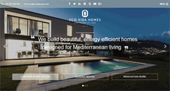 Desktop Screenshot of ecovidahomes.com